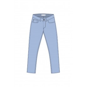 Cafe Noir PANTALONE  5 TASCHE  TINTO CAPO - C7JP0223