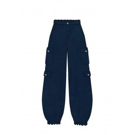 Cafe Noir PANTALONI TIPO CARGO IN TELA DENIM - C7JP0234