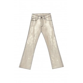 Cafe Noir PANTALONE CROPPED TESSUTO LAMINATO - C7JP0236