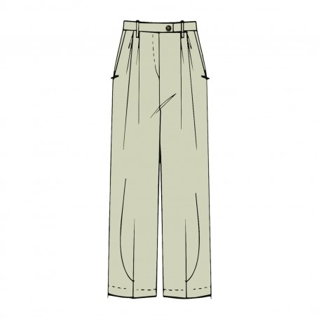 Cafe Noir PANTALONE PALAZZO CON PINCES - C7JP0242