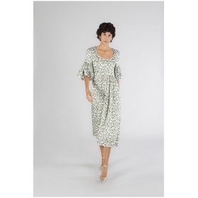 Cafe Noir ABITO LUNGO CON SCOLLO ROTONDO IN SATIN - C7JA0252