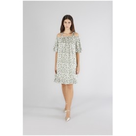 Cafe Noir ABITO CON SCOLLATURA A BARCA IN SATIN - C7JA0253