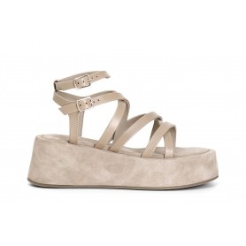 Cafe Noir SANDALO IN PELLE MULTILISTNI INCROCIATI - C1XM1534