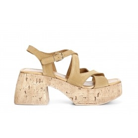 Cafe Noir SANDALO IN PELLE SCAMOSCIATA CON INCROCIO - C1XO5556