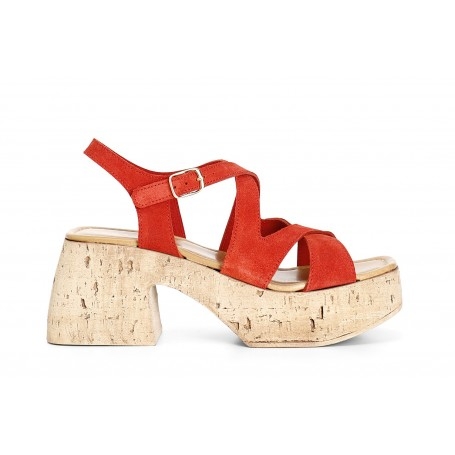 Cafe Noir SANDALO IN PELLE SCAMOSCIATA CON INCROCIO - C1XO5556