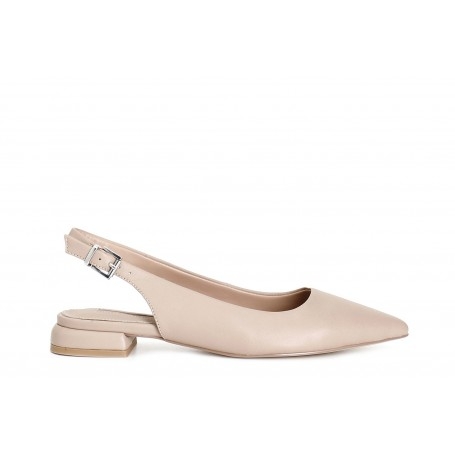Cafe Noir BALLERINA IN PELLE CON LACCIO DIETRO - C1XV1046