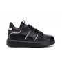 Cafe Noir SNEAKERS IN PELLE CON RIPORTI LOGO - C1BU1411