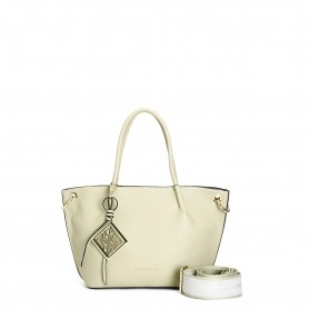 Cafe Noir TOTE IN MATERIALE CON GRANA, TRACOLLA REMOVIBILE IN NASTRO E CHARM IN METALLO - C3YE0807