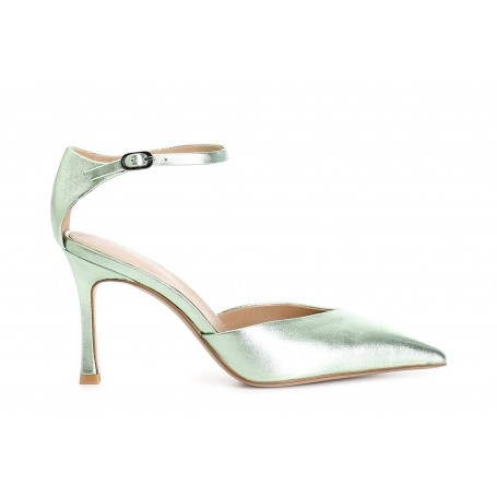 Cafe Noir DÃCOLLÃTÃ IN PELLE LAMINATA CON LACCIO ALLA CAVIGLIA - C1NA2023