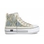 Cafe Noir SNEAKERS MID IN DENIM SFRANGIATO CON LACCI STRASS - C1DM9104