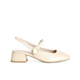 Cafe Noir BALLERINA IN PELLE VERNICE CON ACCESSORIO BOTTONE - C1FD2001