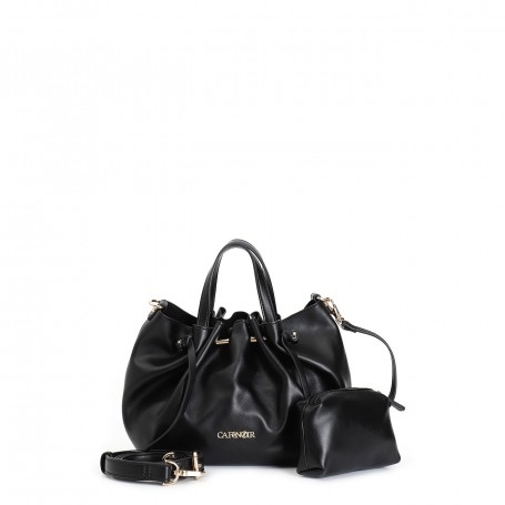 Cafe Noir TOTE  CON MOTIVO DI ARRICCIATURA , TRACOLLA REMOVIBILE - C3WD0809