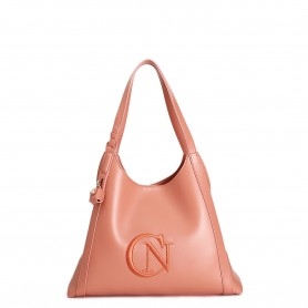 Cafe Noir SHOPPING CON TRAMEZZA  ,LOGO RICAMATO IN TONO E ACCESSORIO LUCCHETTO - C3TA0801