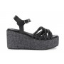 Cafe Noir SANDALO GILDA SU ZEPPA FASCIA RAFIA - C1HN9006