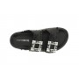 Cafe Noir CIABATTA DOPPIA FIBBIA STRASS IN PELLE INTRECCIATA - C1XM2002