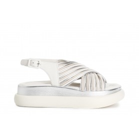 Cafe Noir SANDALO IN PELLE INCROCIATO MULTILISTINI - C1HB2090