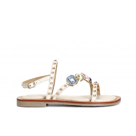 Cafe Noir SANDALO ASIMMETRICO IN NAPPA CON ACCESSORIO - C1GE4003