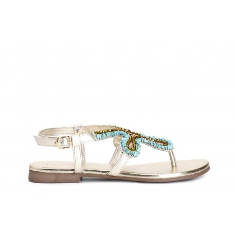 Cafe Noir SANDALO INFRADITO CON RICAMO E APPLICAZIONI - C1GG9557