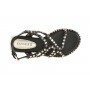 Cafe Noir SANDALO ASIMMETRICO IN PELLE CON BORCHIE MULTICOLOR - C1GF2102