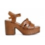Cafe Noir SANDALO GILDA IN PELLE DUE FASCE DAVANTI ZEPPA INTRECCIATA - C1HL1053