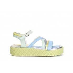 Cafe Noir SANDALO GILDA IN PELLE E SINTETICO LAMINATO CON INCROCIO - C1GC4001