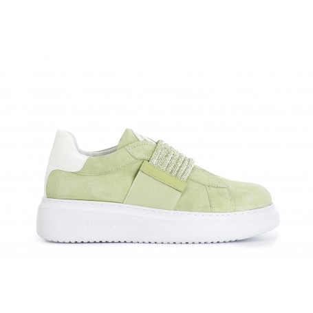 Cafe Noir SNEAKERS IN CAMOSCIO CON FASCIA STRASS - C1DE5015