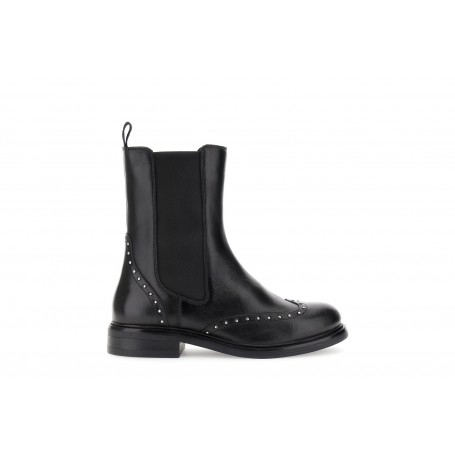 Cafe Noir TRONCHETTO IN PELLE CON ELASTICI E BORCHIE - C1XR1712