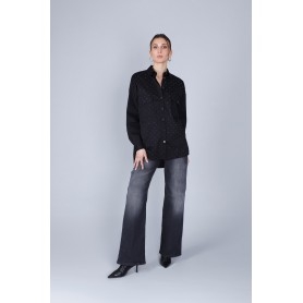 Cafe Noir CAMICIA IN POPELINE CON MICROBORCHIE - C7JC0207