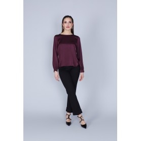 Cafe Noir BLUSA MANICHE LUNGHE IN SATIN - C7JC0209