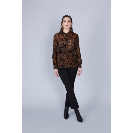Cafe Noir CAMICIA IN VELLUTO DEVORÃ¨ STAMPATO - C7JC0213