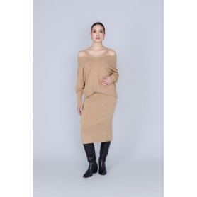 Cafe Noir MAGLIA CUT OUT SCOLLATURA A V - C7JM0288