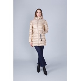 Cafe Noir PIUMINO CON CAPPUCCIO TESSUTO CANGIANTE - C7JN0112