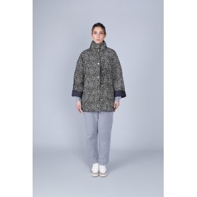 Cafe Noir PIUMINO TIPO CAPPA SVASATA CON STAMPA CHERVON - C7JN0125