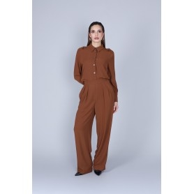 Cafe Noir PANTALONE  PALAZZO CON PINCES - C7JP0257