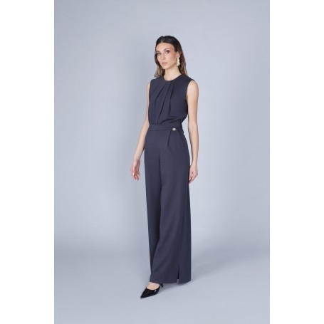 Cafe Noir PANTALONE PALAZZO TESSUTO ELASTICIZZATO - C7JP0269