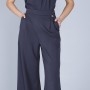 Cafe Noir PANTALONE PALAZZO TESSUTO ELASTICIZZATO - C7JP0269