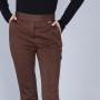 Cafe Noir PANTALONE A ZAMPA CROPPED  TESSUTO JACQUARD - C7JP0274