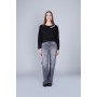 Cafe Noir DENIM WIDE LEG CON STRAS AI FIANCHI - C7JJ0181