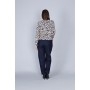 Cafe Noir MAGLIA GIROCOLLO STAMPATA CON STRAS - C7JM0268