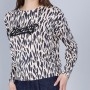 Cafe Noir MAGLIA GIROCOLLO STAMPATA CON STRAS - C7JM0268