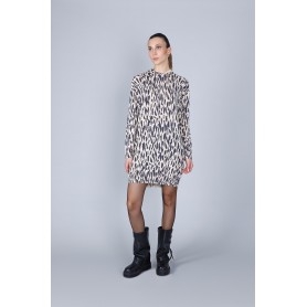 Cafe Noir MINIABITO CON CAPPUCCIO IN MAGLIA STAMPATO - C7JM0270