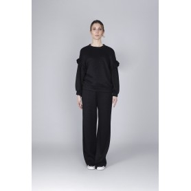 Cafe Noir FELPA CON RUCHES ALLA MANICA MANO CALDA - C7JF0118