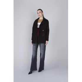 Cafe Noir CABAN DOPPIOPETTO TESSUTO FLOCCATO - C7JI0099