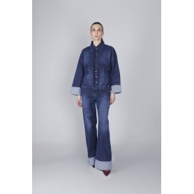Cafe Noir CAMICIA IN DENIM CON STRAS - C7JJ0183