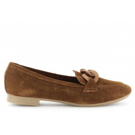 Cafe Noir MOCASSINO IN PELLE SCAMOSCIATA CON CATENA - C1EG5002