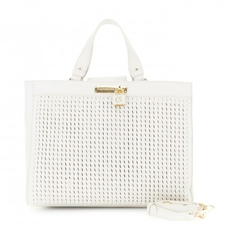 Cafe Noir TOTE CON INFILATURA E ACCESSORIO LUCCHETTO - C3NB0606