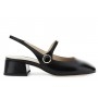 Cafe Noir BALLERINA IN PELLE VERNICE CON ACCESSORIO BOTTONE - C1FD2001