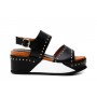Cafe Noir SANDALO ZEPPA FRATE IN PELLE CON BORCHIE - C1HH13