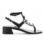 Cafe Noir SANDALO INFRADITO IN PELLE CON PIETRE EMOTIVO A T - C1XB3337