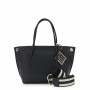 Cafe Noir TOTE IN MATERIALE CON GRANA, TRACOLLA REMOVIBILE IN NASTRO E CHARM IN METALLO - C3YE0807